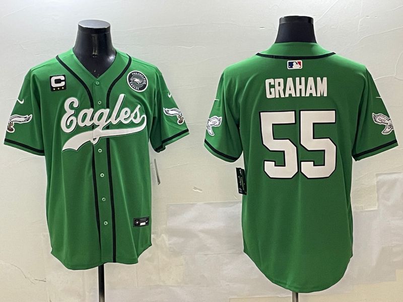 Men Philadelphia Eagles 55 Graham Green three generations Jointly Name 2025 Nike Limited NFL Jersey style 2